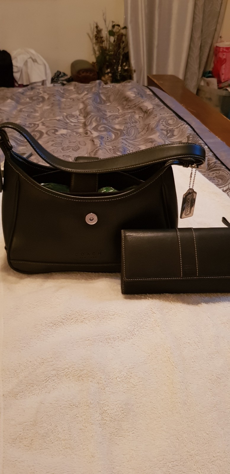 Coach bag with wallet