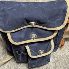 【Rare】Issawa Canvas Geological Survey Bag Shoulder Bag Navy