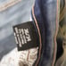 Copper Rivet Distressed Slim Fit Paint Drip Denim. Sz. 36/34