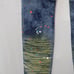 Copper Rivet Distressed Slim Fit Paint Drip Denim. Sz. 36/34