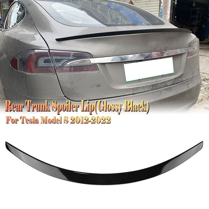2012-2024 Tesla Model S Refresh Rear Spoiler PG Style Gloss Black Brand New