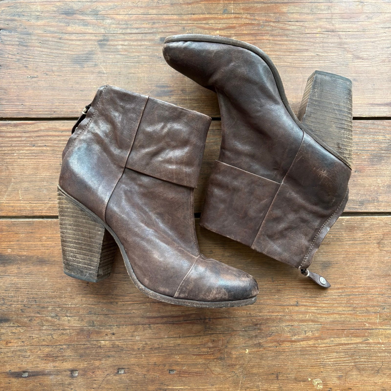 Rag & Bone Newberry Leather Heeled Ankle Boots