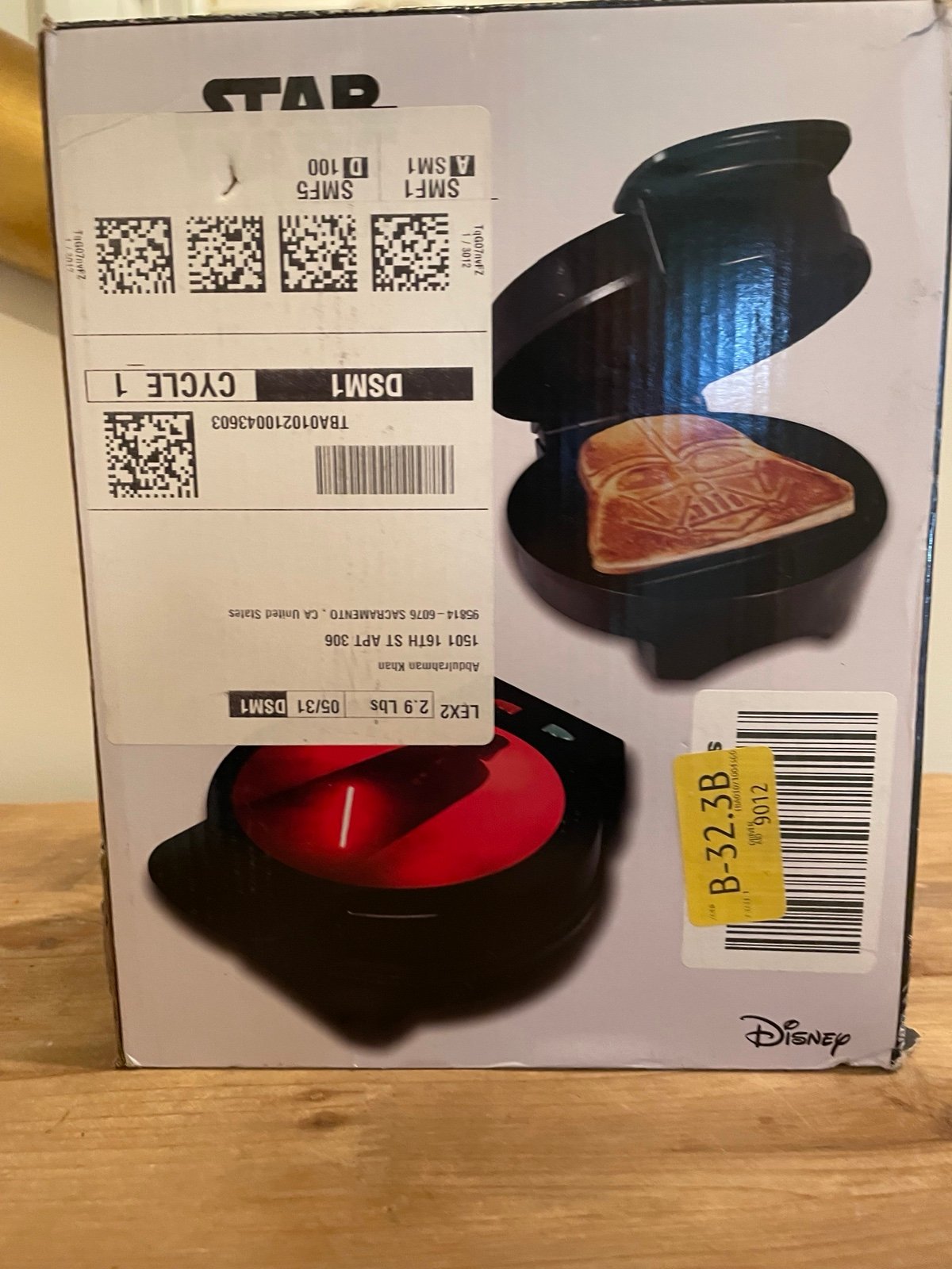 Star Wars waffle maker new