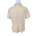 Rare Vintage Fendi cream leather button down top