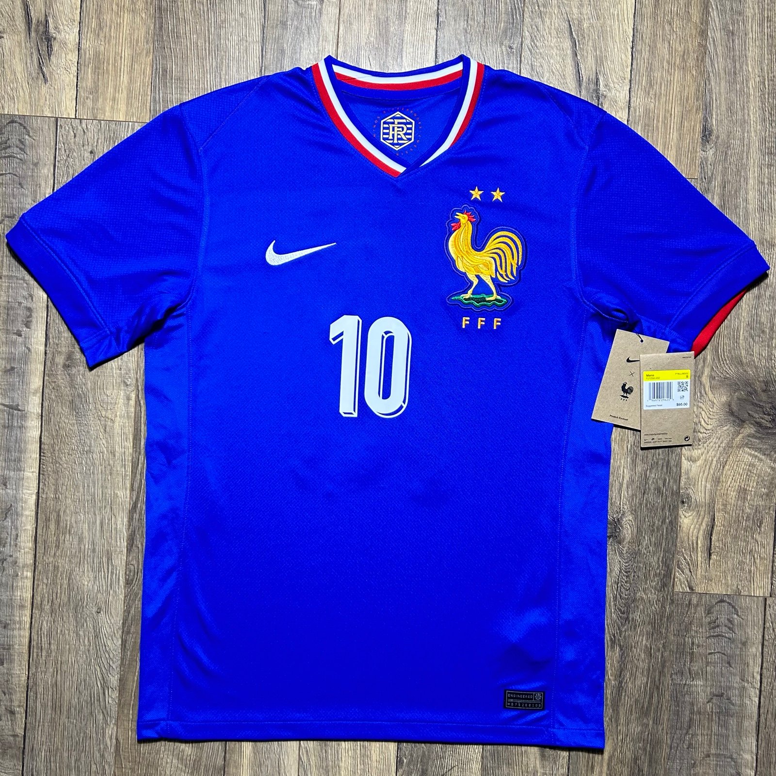 Nike Kylian Mbappe France Authentic Home Soccer Jersey Men’s Small World Cup NWT