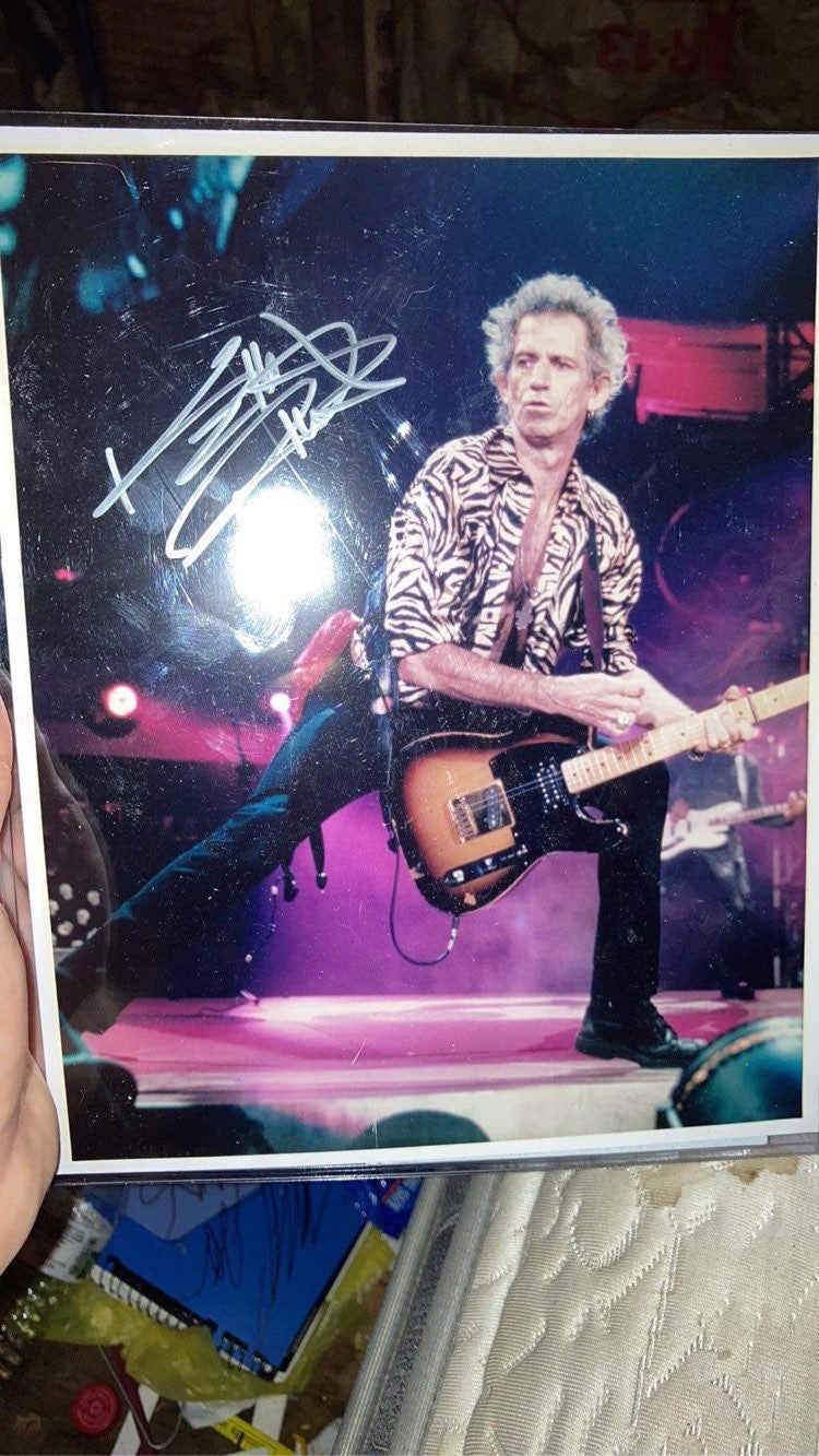 Keith Richards signed photo