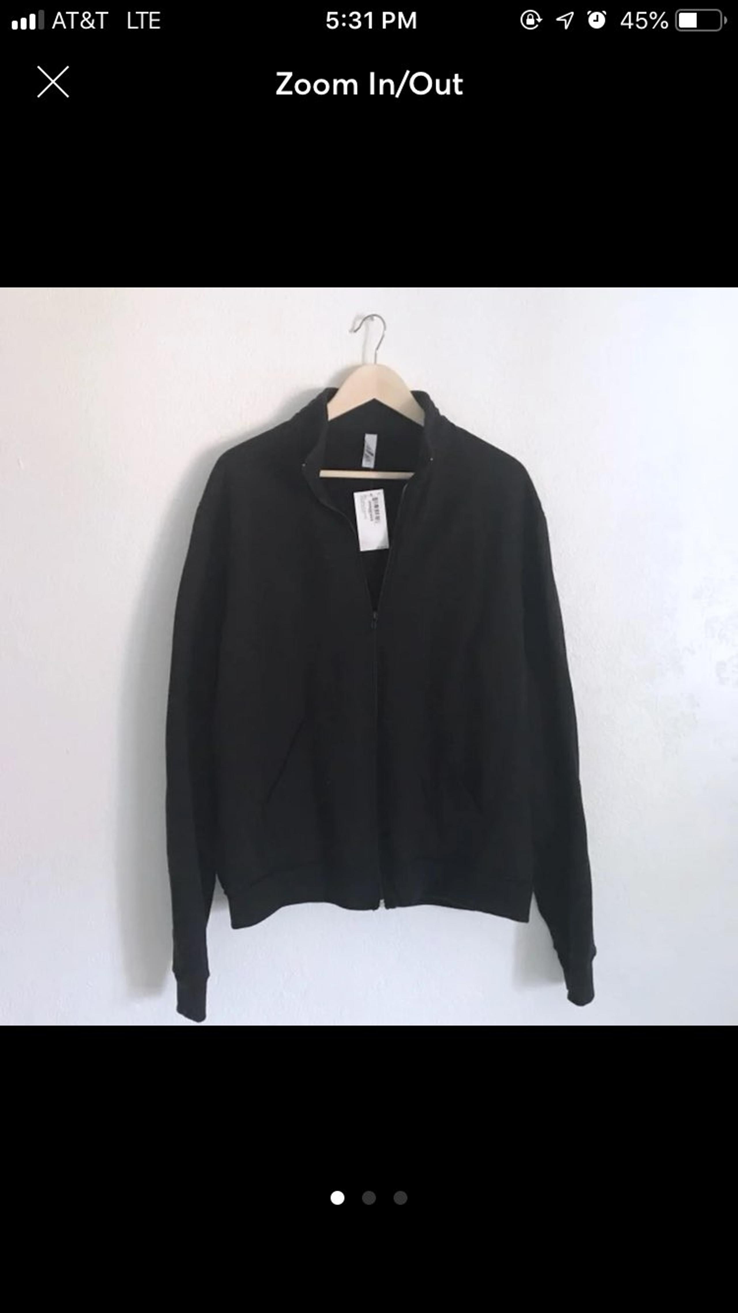 Black Zip Up Jacket