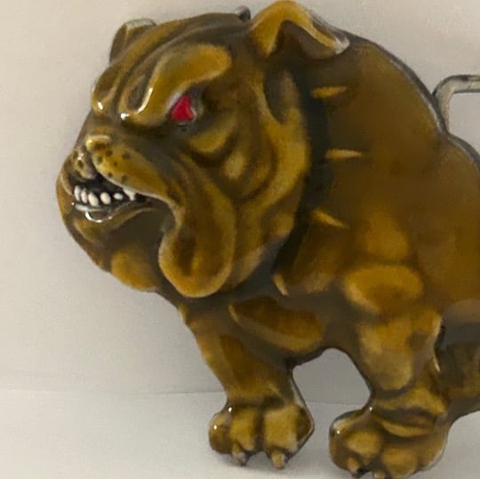 Vintage Siskiyou Bull Dog Belt Buckle 1992 - T8