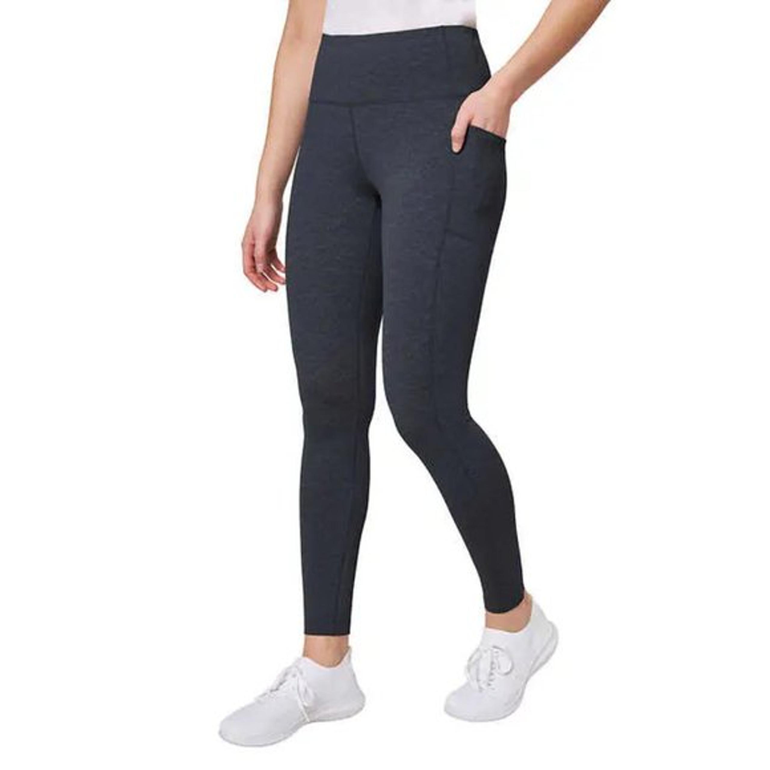 NWT Mondetta Women's Garment Wash Tight Leggings Black Activewear S $60 5C143