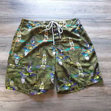 Vintage Simpsons Men Board Shorts Size 38 Waist Bart Homer Krusty Bart