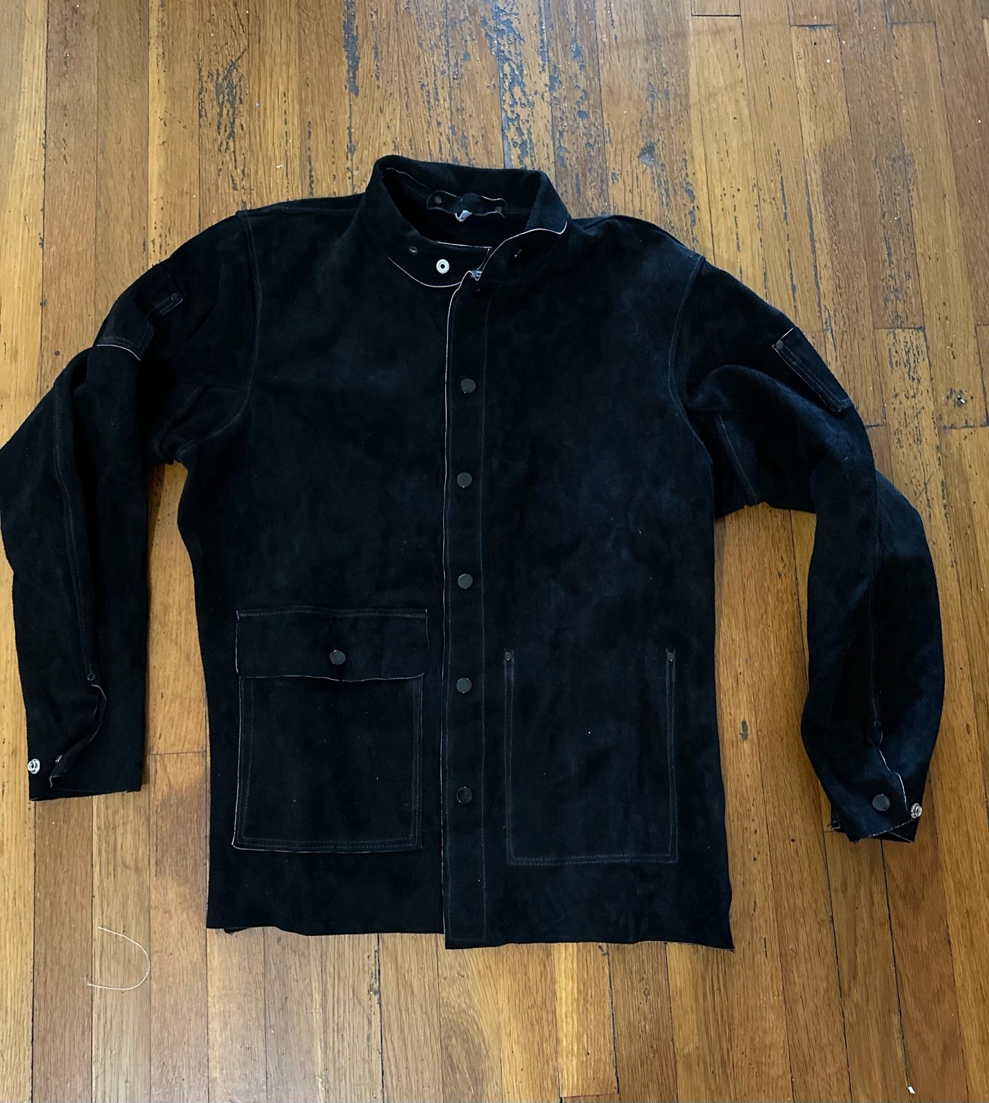 Cowhide Black Welders Jacket Size Small
