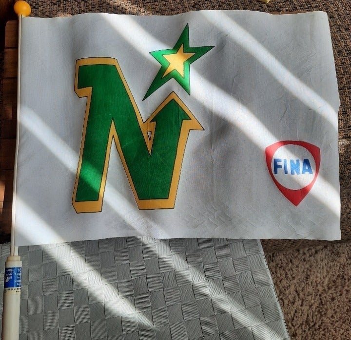 Vintage Minnesota North Stars Mini Flag