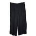 Madewell Pull-On Wide-Leg Pants Softdrape Black Elastic Waist sz PS sm petite