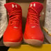 Under Armour Boys Curry 2.5 1274062-984 Red Basketball Shoes Sneakers Size 6.5Y