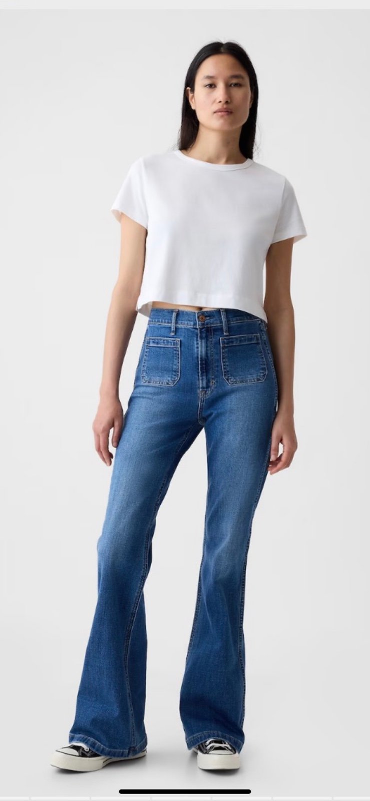 Gap flare high rise jeans