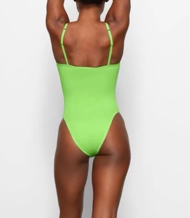 Skims 2X Cotton logo bodysuit