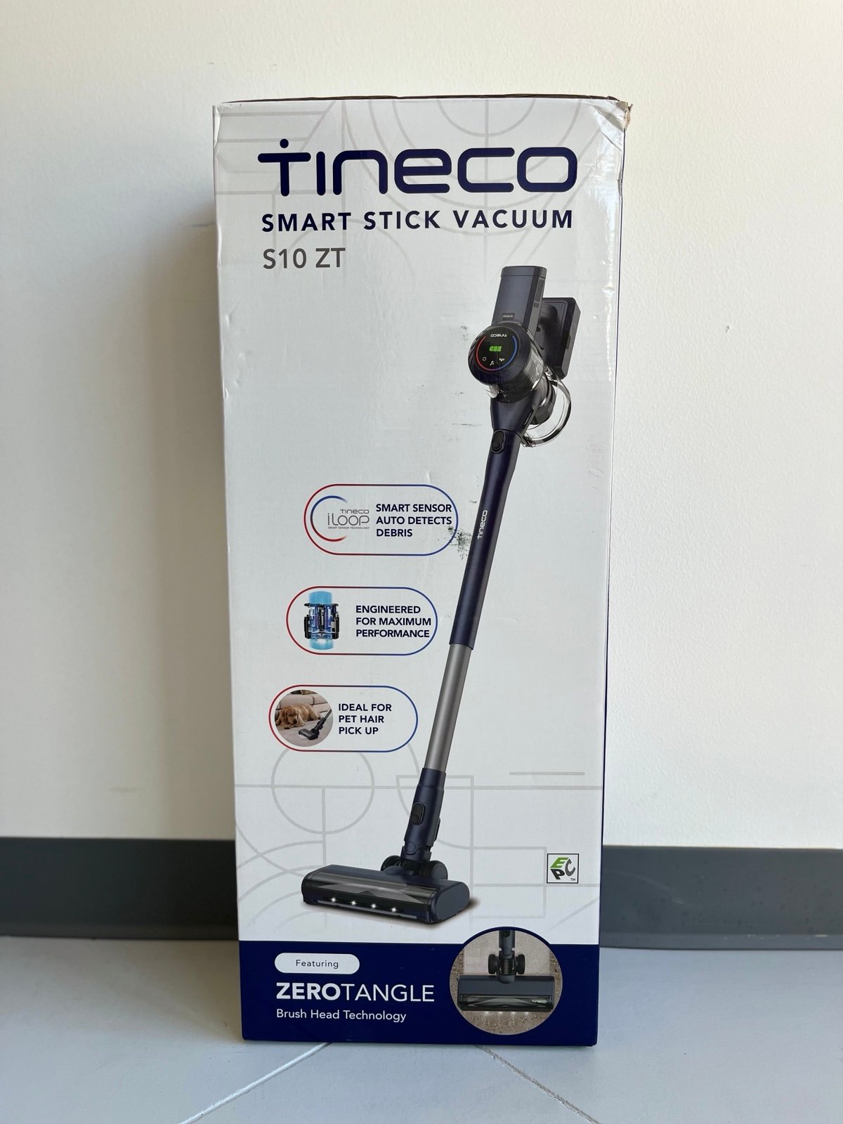 Tineco S10 ZT Smart Cordless Stick Vacuum Cleaner with ZeroTangle Brush Head for