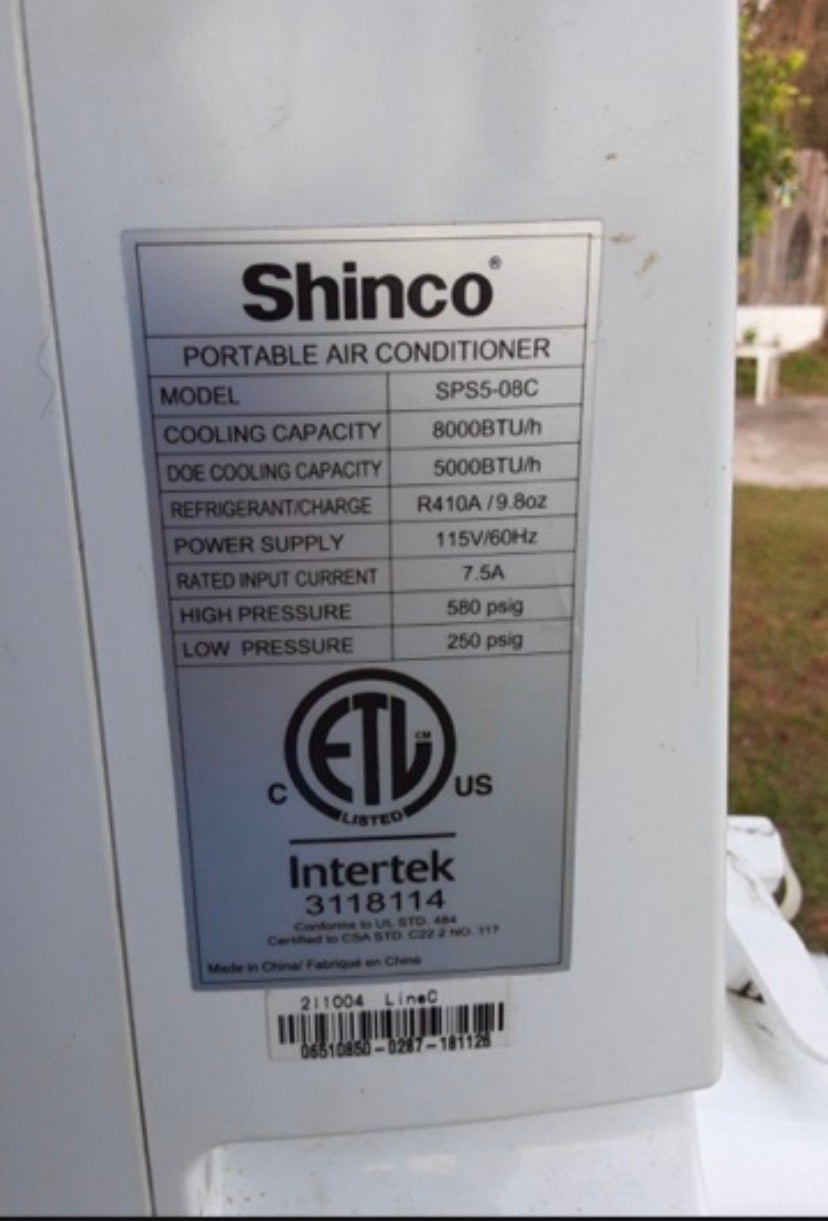 Shinko air conditioner heater 4 in 1