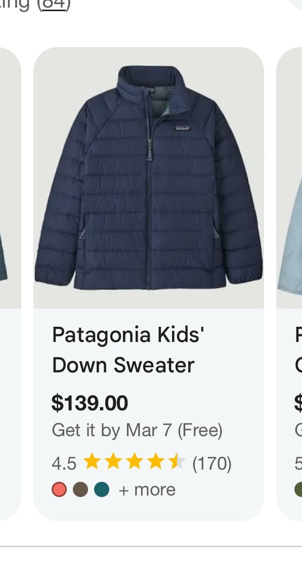 Patagonia Kids’ Down Sweater