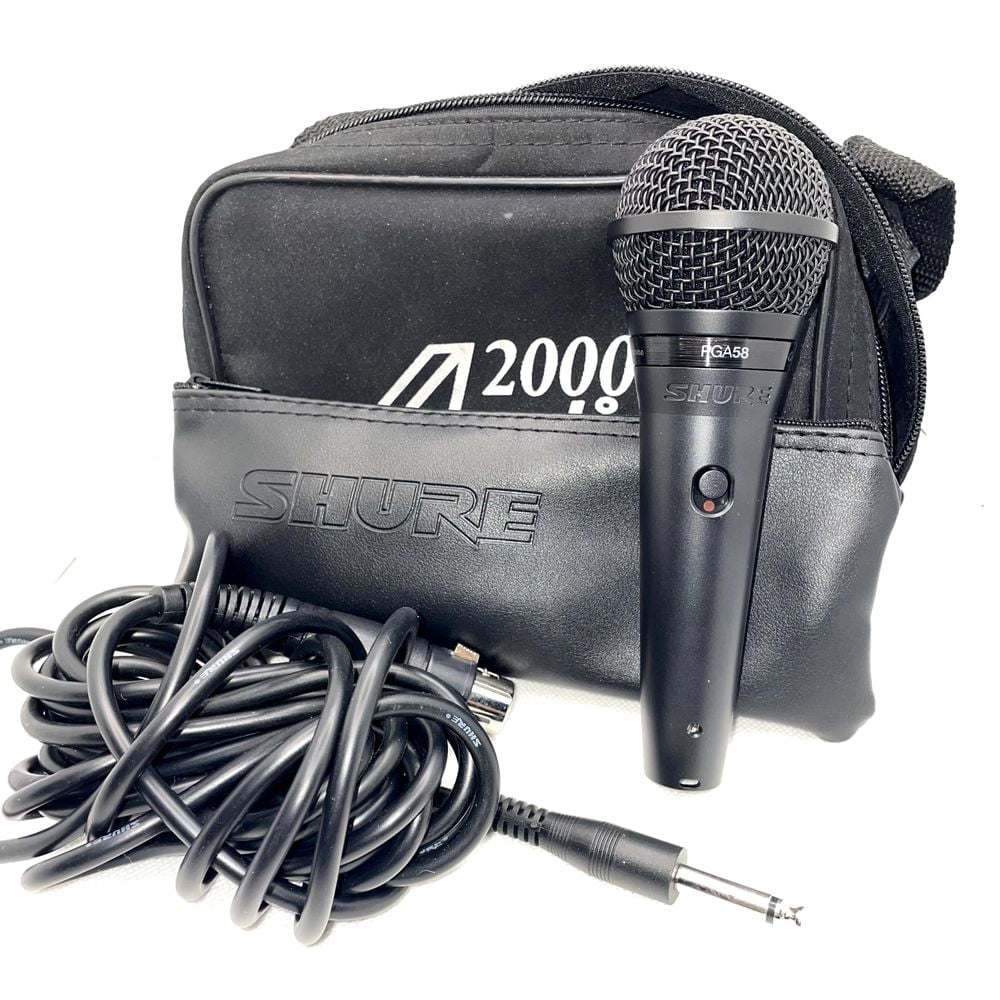 Shure PGA58 Dynamic Cardioid Vocal Microphone w/ Cable and Case