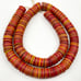 Antique Recycled Phono Record Vinyl African trade beads-15mm