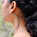 18K Yellow Gold X-Thick & Wide 4mm Tube Hoop Earring, NWT