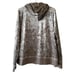 Calvin Klein Women’s Silver Velour Zip Up Hoodie