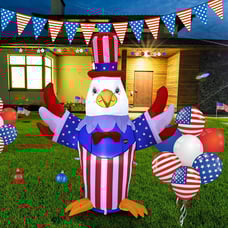 5ft Inflatable Decoration 4th of July Patriotic Bald Eagle Outdoor