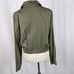 Lulus Cropped Utility Jacket Olive Green Pockets Full Button Casual Womens Sz M