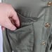 Lulus Cropped Utility Jacket Olive Green Pockets Full Button Casual Womens Sz M