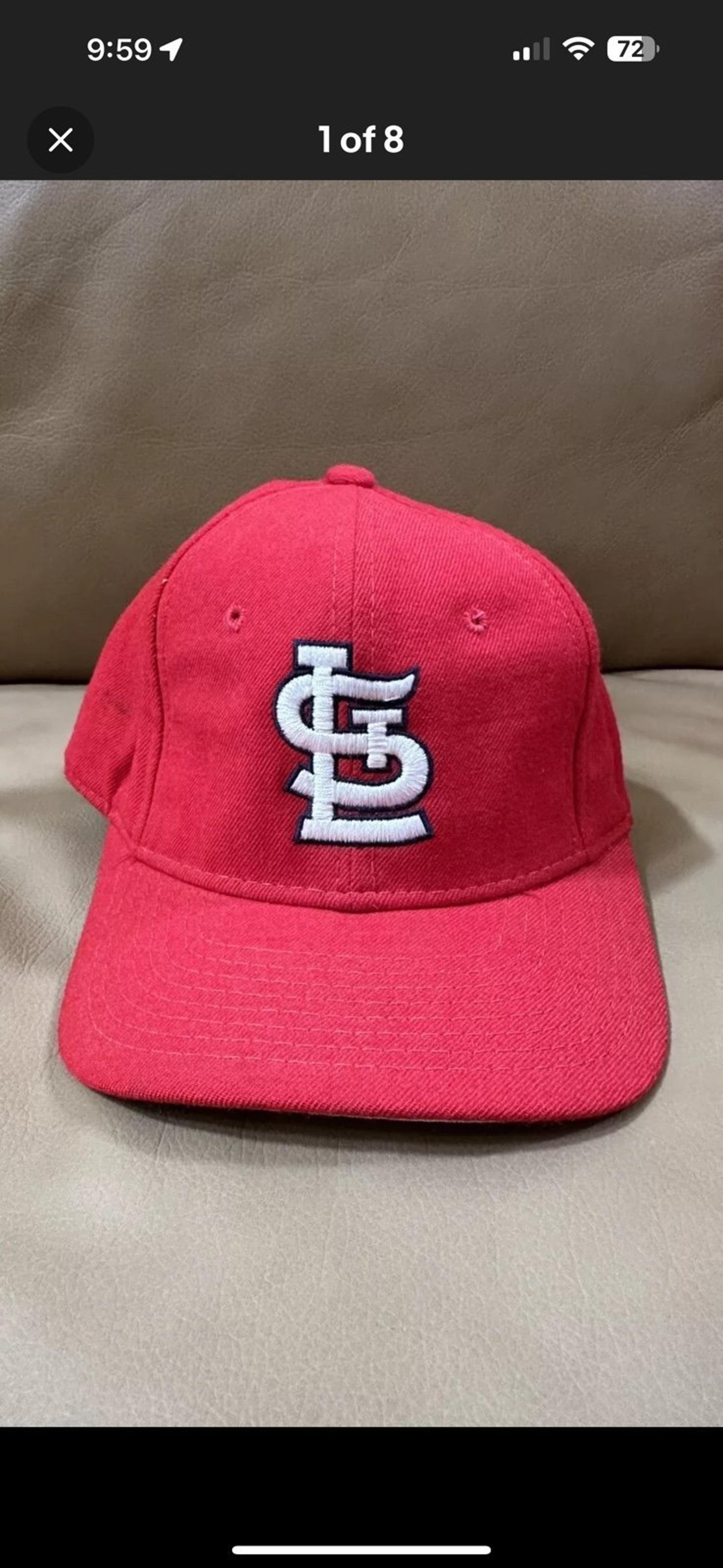 St. Louis Cardinals Fitted Baseball Cap Hat 80s Vintage
