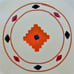 Southwestern Design Hartstone USA 1981 Serving Bowl Platter Stoneware Pottery
