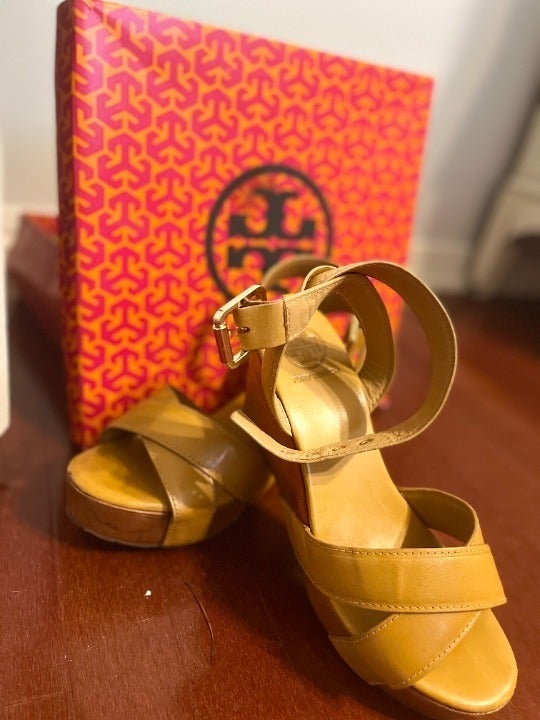 Tory Burch Almita Mid Wedge Sandal (SZ 8 Womens)