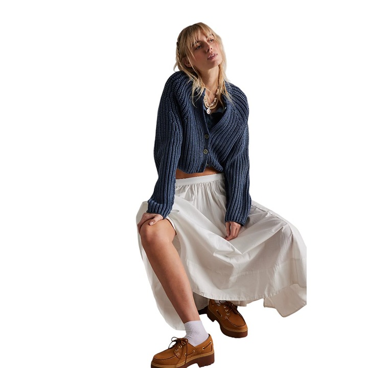 Free People Sweet Nothing Cardi in Navy L
