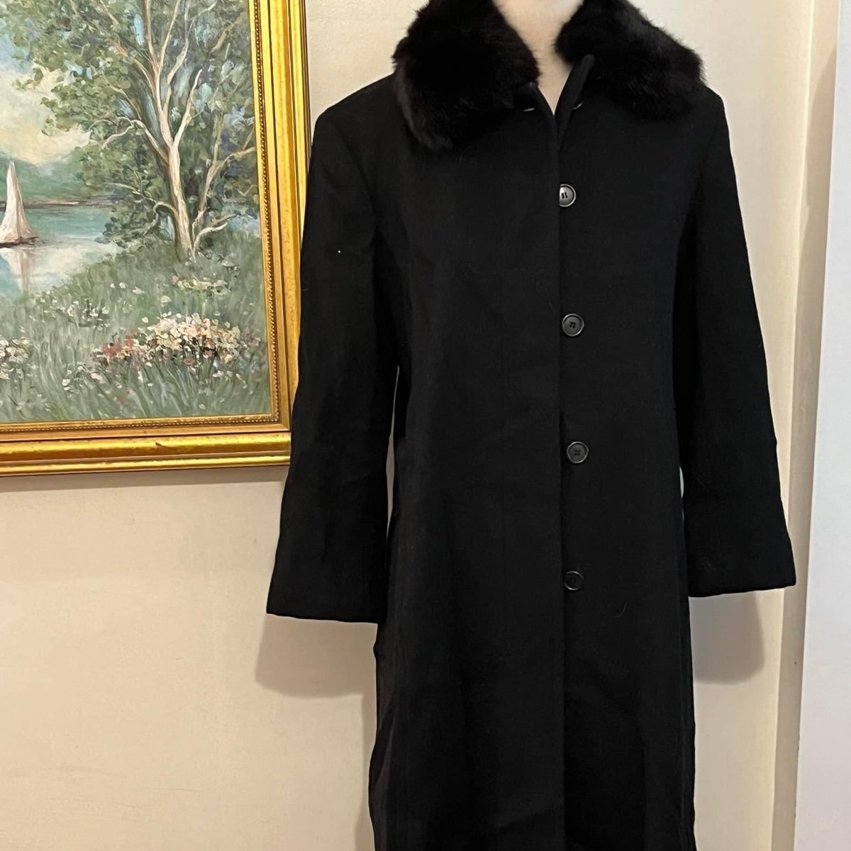 perry ellis wool coat