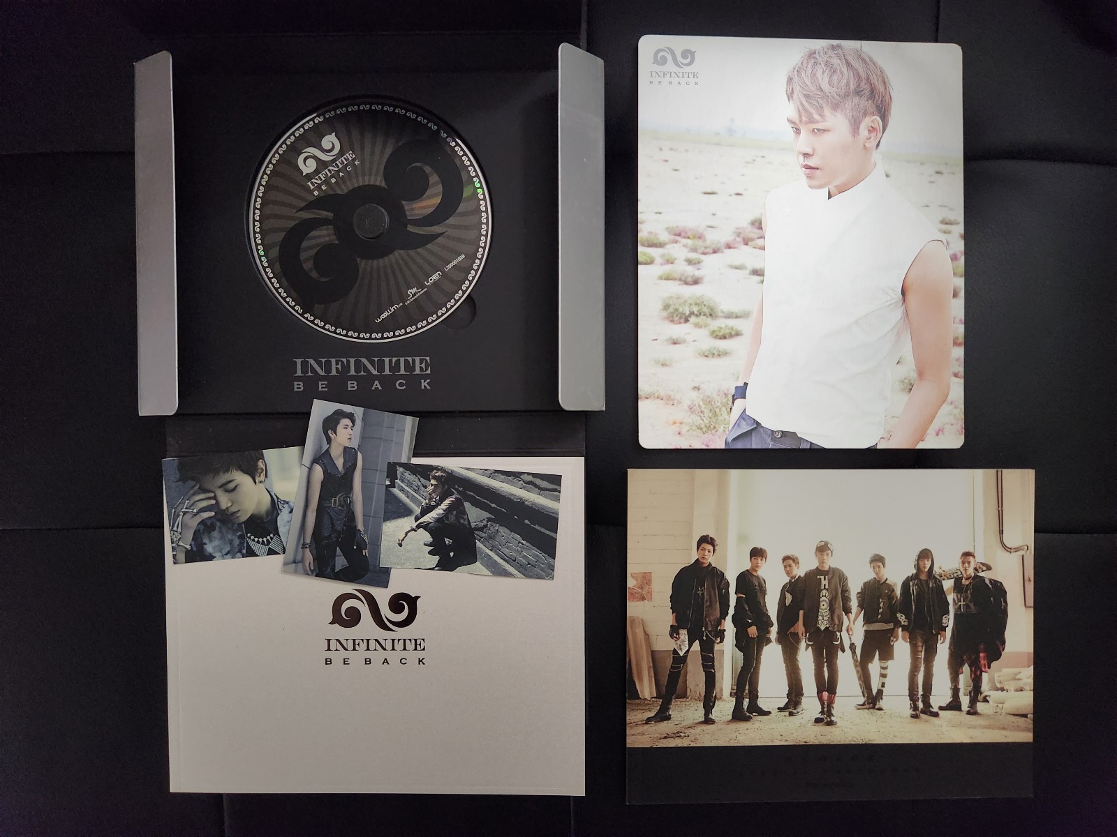 Infinite Be Back Album with Hoya photocard and POBs