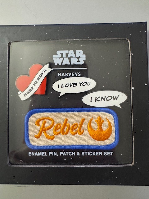 RARE Disney Harveys Star Wars Patch, Pins & Stickers NIB