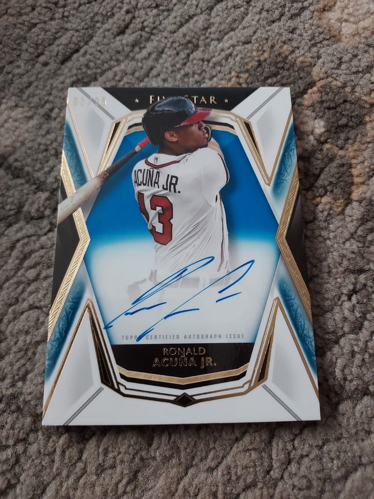 Ronald Acuna Jr Topps Five Star Auto 3/25