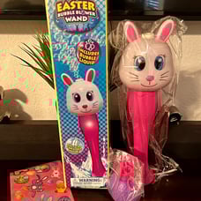 Easter Bunny Bubble Wand, Easter Basket Stuffers for Toddler
