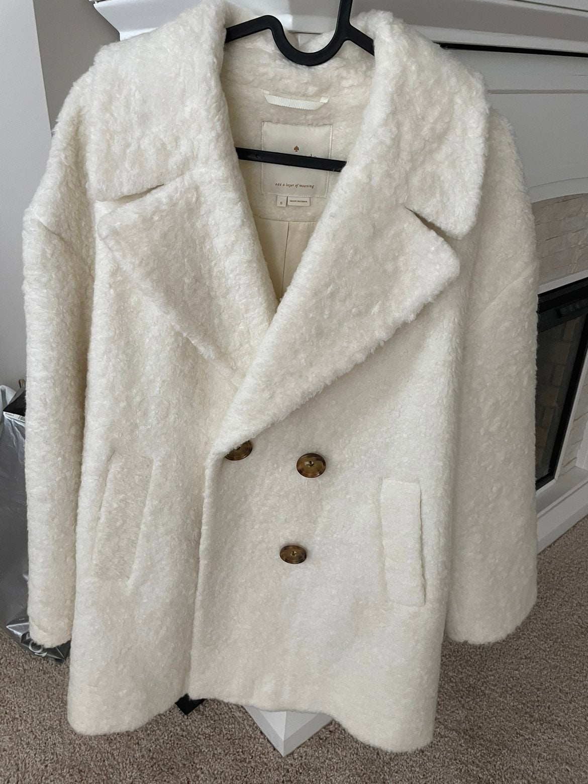 kate spade teddy coat