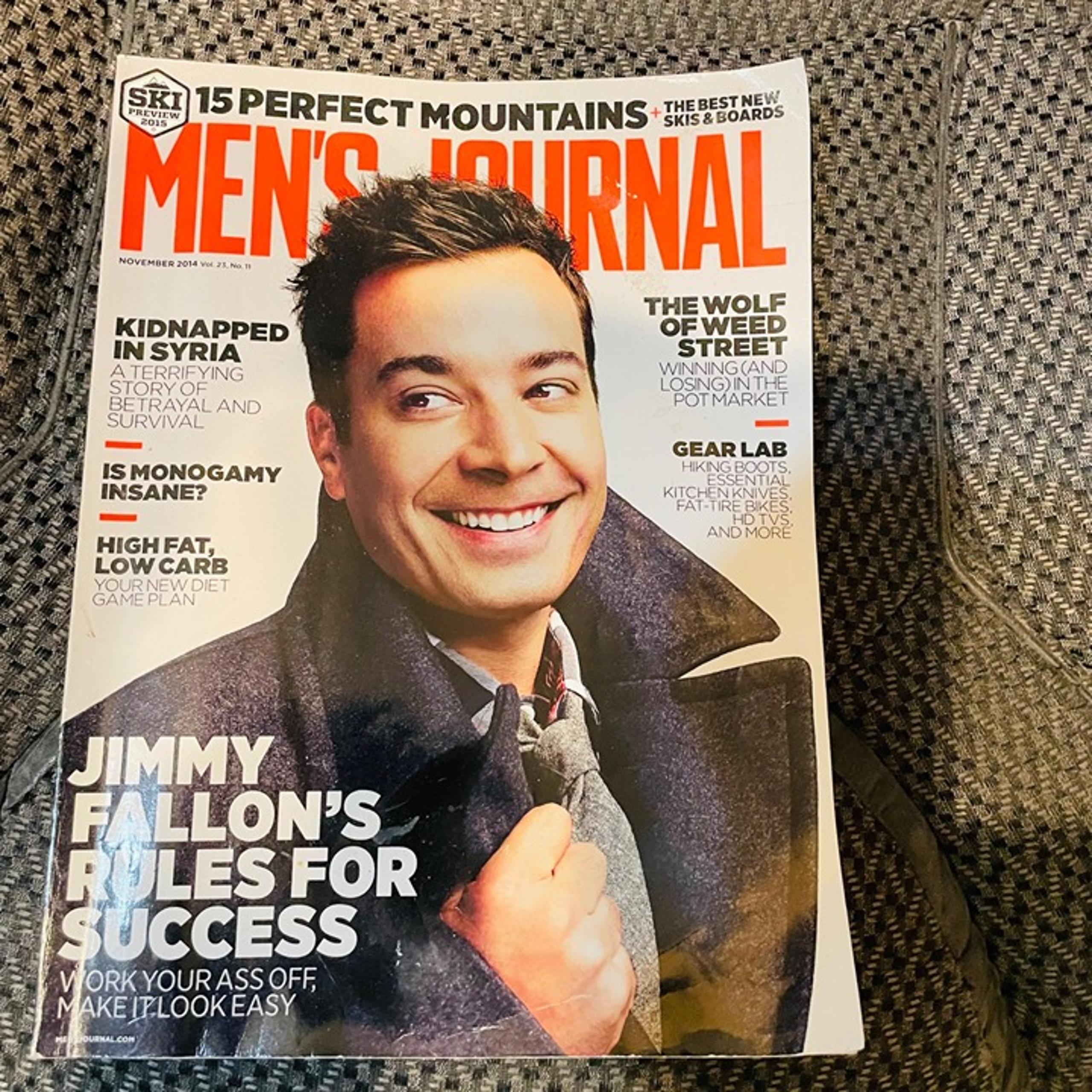 Men's Journal Magazine November 2013 Issue With Jimmy Fallon's