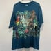Vintage 90s Habitat Rainforest Jungle Animals Nature Shirt Size XL