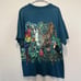 Vintage 90s Habitat Rainforest Jungle Animals Nature Shirt Size XL