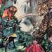Vintage 90s Habitat Rainforest Jungle Animals Nature Shirt Size XL