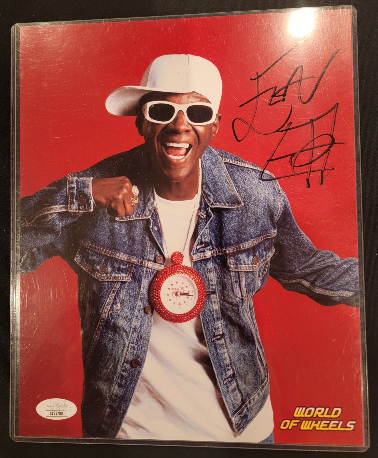 Flavor Flav signed 8x10 picture.