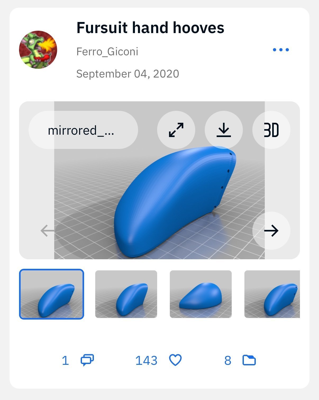 Example of Fursuit Claws