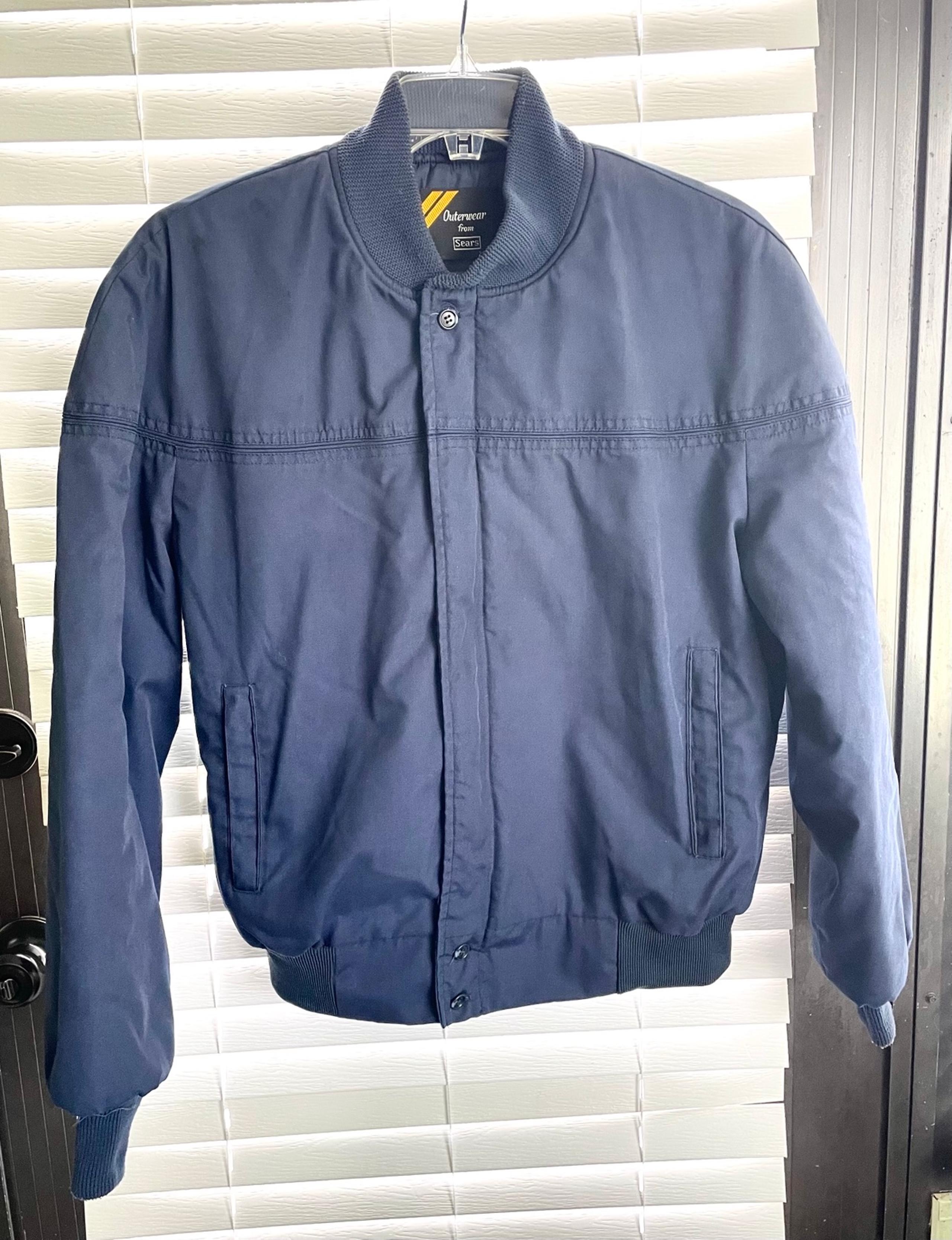 **VINTAGE** Sears Work Coat - Quilted Lining - Double Pockets - Men’s XL Tall