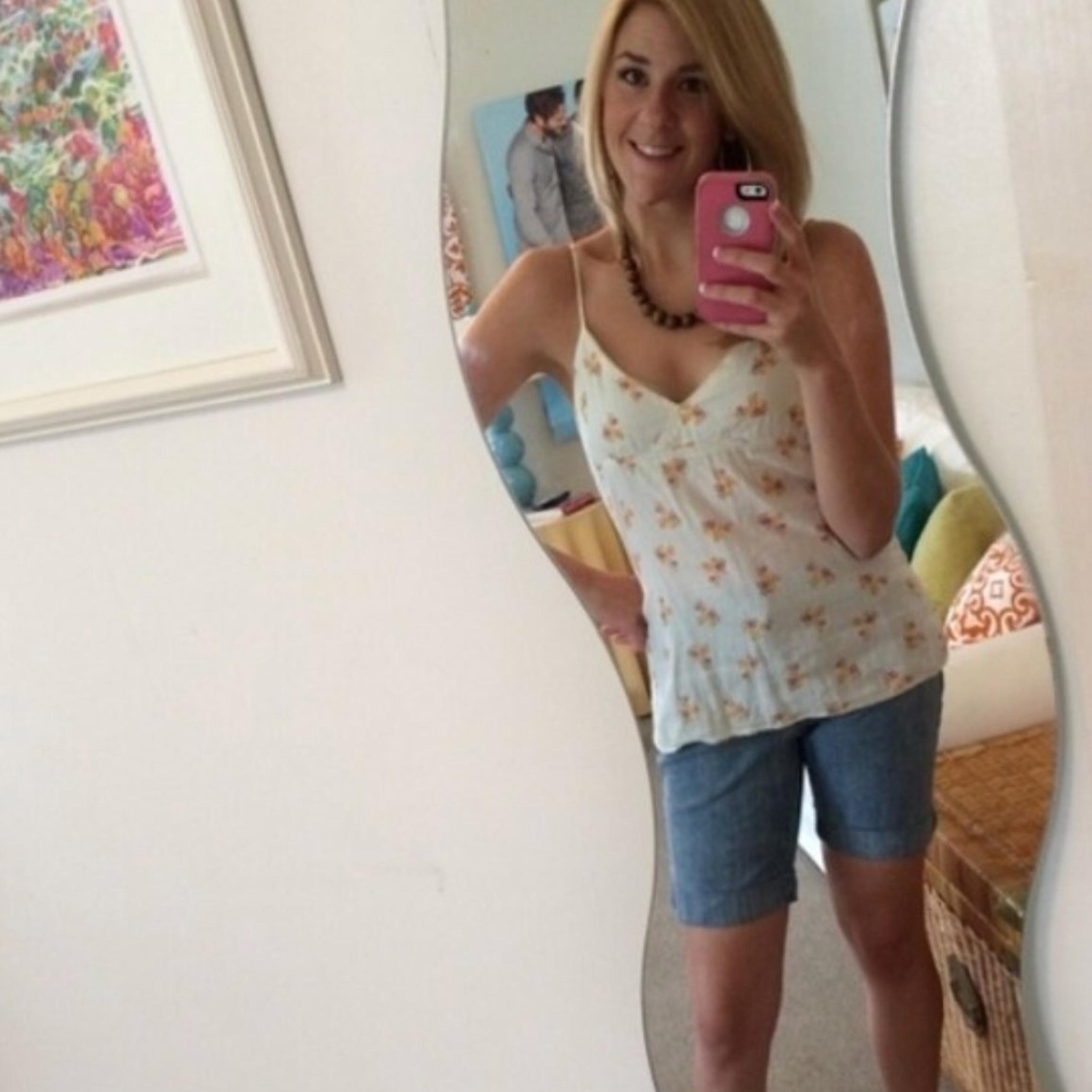 Aeropostale Cute Cotton Floral Tank Top