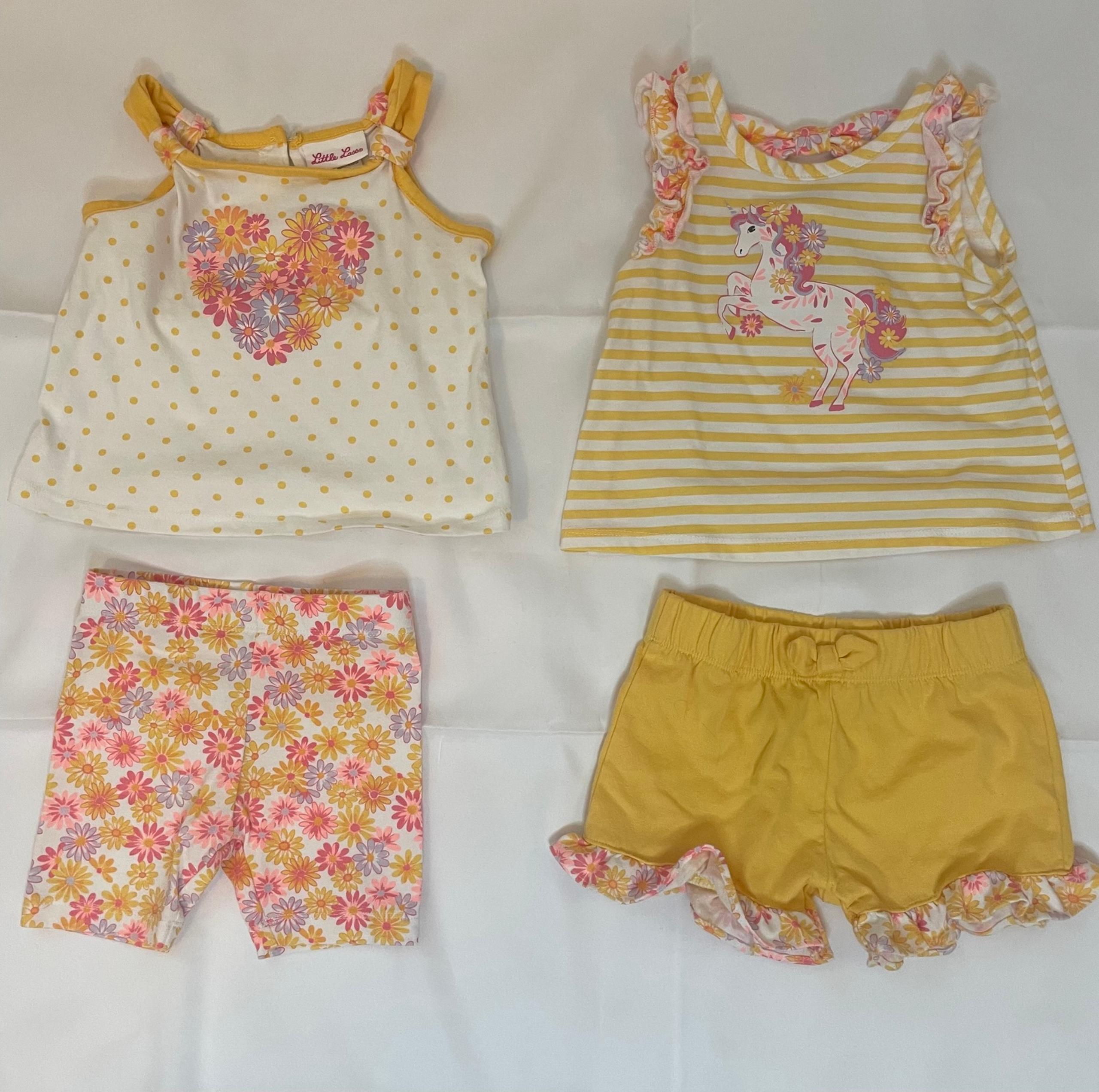 Toddler Girls Little Lass 4 Piece Set, Size 18 Months