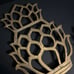 Set of 3 Brass Footed Trivets